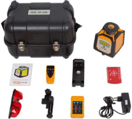Лазерный нивелир RGK SP-100 4610011871399 купить по низкой цене | МАКСПРОФИТ