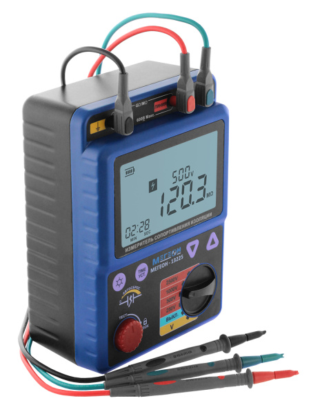 Измеритель сопротивления изоляции (мегаомметр) МЕГЕОН 13225 купить по низкой цене | МАКСПРОФИТ