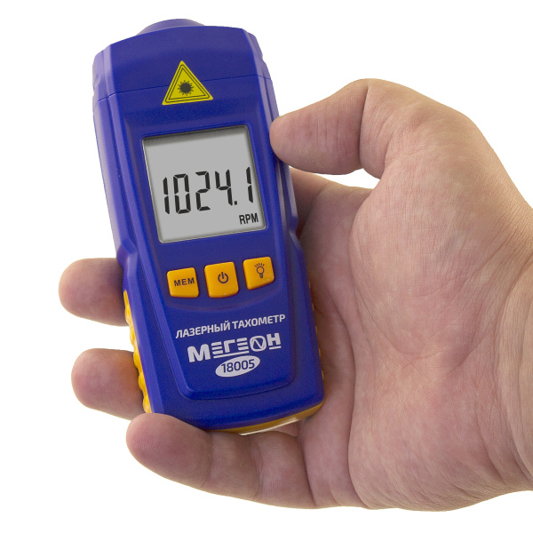 Бесконтактный лазерный тахометр МЕГЕОН 18005 купить по низкой цене | МАКСПРОФИТ